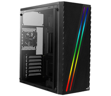 AeroCool PC Gehäuse Streak Mid-Tower Schwarz (Window-Kit)