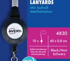 AVERY Zweckform Lanyards schwarz