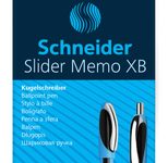 Schneider Slider Memo Kugelschreiber blau 0.7 mm Schreibfarbe: Schwarz, 4 St. + GRATIS 1 Schneider Slider Rave XB
