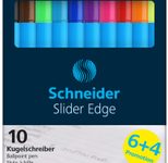 Schneider Slider Edge Kugelschreiber farbsortiert 1.0 mm Schreibfarbe: Mehrfarbig, 6 St. + GRATIS 4 St.