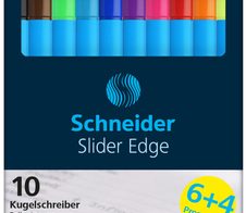 Schneider Slider Edge Kugelschreiber farbsortiert 1.0 mm Schreibfarbe: Mehrfarbig, 6 St. + GRATIS 4 St.