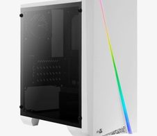 AeroCool PC Gehäuse Cylon Mini Mini-Tower Weiß (Window-Kit)
