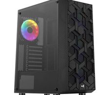 AeroCool PC Gehäuse Hive FRGB Mid-Tower Schwarz