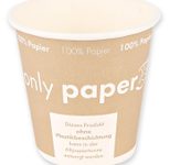 NATURE Star Einweg-Kaffeebecher, 150 ml, braun, weiß