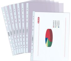 herlitz Prospekthüllen DIN A4 0,09 mm glasklar