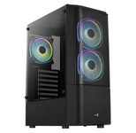 AeroCool PC Gehäuse Quantum Mesh Mid-Tower Schwarz
