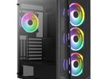Aerocool PC Gehäuse Prism ARGB Midi-Tower Schwarz