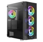 Aerocool PC Gehäuse Prism ARGB Midi-Tower Schwarz