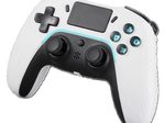 DELTACO Playstation 4 Wireless Bluetooth Controller, weiß