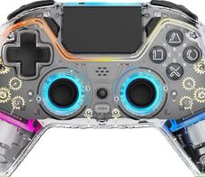 DELTACO Playstation 4 transparenter Wireless Controller
