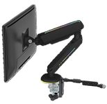 DELTACO Premium RGB Einzel-Monitorarm, schwarz