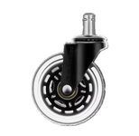 DELTACO Rollen für Gaming-Stühle, 5 Stück, schwarz