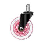 DELTACO Rollen für Gaming-Stühle, 5 Stück, pink