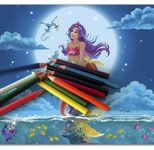 ROTH Magische Meerjungfrau Schreibtischunterlage 59,0 x 39,0 cm