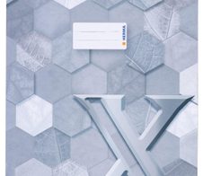 HERMA Heftumschlag X grau DIN A4 21,0 x 29,7 cm