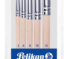 Pelikan Haarpinsel-Pinsel Set Größe 2, 6, 8, 10, 12