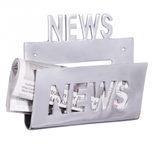 WOHNLING Deko Prospekthalter für die Wand aus Aluminium