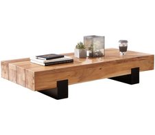 WOHNLING WL5.602 Couchtisch Akazie 130 cm x 25 cm x 59 cm