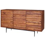 WOHNLING Sideboard WL5.635 Sheesham Massivholz 150x81x41 cm