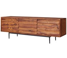 WOHNLING HiFi Lowboard WL5.636 Sheesham Massivholz 147x50x38cm