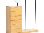 WOHNLING WL6.901 Garderobe Eiche-Dekor 145 cm x 40 cm x 165 cm