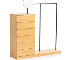 WOHNLING WL6.901 Garderobe Eiche-Dekor 145 cm x 40 cm x 165 cm