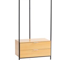 WOHNLING WL6.903 Garderobe Eiche-Dekor 85 cm x 44 cm x 152 cm