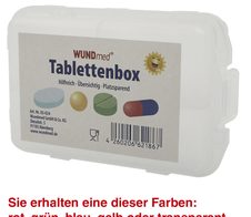 WUNDmed® Tablettenbox farbsortiert
