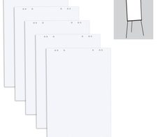 herlitz Flipchart-Papier weiß 65x98 cm, 80 g/m²