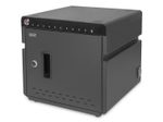 Digitus Mobiler Desktop Ladeschrank für 10 Notebooks/Tablets bis 13 Zoll, UV-C, USB-C
