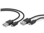 Speedlink STREAM Play & Charge USB Kabel Set für PS4, schwarz