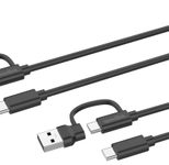 Speedlink STREAM Play & Charge USB-C/A Kabel Set für PS5, schwarz