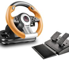 Speedlink DRIFT O.Z. Lenkrad- und Pedale-Set für PC, schwarz-orange