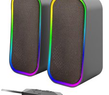 Speedlink TOKEN RGB Gaming Stereo Lautsprecher, schwarz