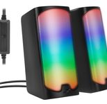 Speedlink TONOS RGB Gaming Stereo Lautsprecher, schwarz