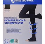 FIRST AID ONLY® Kompressionsstrumpfhose, offene Spitze schwarz Größe L 1 St.