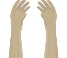 Meditrade® Gentle Skin® Micro OP-Handschuhe Größe 6,5 braun 50 Paar