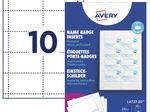 AVERY Zweckform Namensetiketten weiß 90 mm x 54 mm