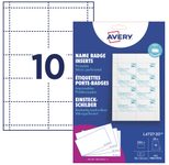 AVERY Zweckform Namensetiketten weiß 90 mm x 54 mm