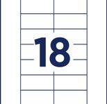 AVERY Zweckform Namensetiketten weiß 65 mm x 30 mm