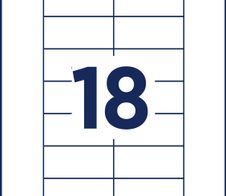 AVERY Zweckform Namensetiketten weiß 65 mm x 30 mm