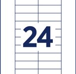 AVERY Zweckform Namensetiketten weiß 64 mm x 22 mm