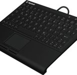 KeySonic KSK-3211ELU kabelgebundene Super-Mini Tastatur mit Touchpad - QWERTZ DE - schwarz