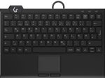 KeySonic KSK-5210ELU kabelgebundene Mini Tastatur mit Touchpad - QWERTZ DE - schwarz