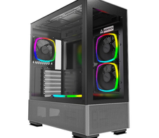 Montech PC Gehäuse Sky Two Midi-Tower Schwarz