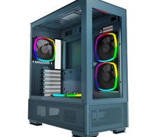 Montech PC Gehäuse Sky Two Midi-Tower Blau