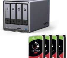 Ugreen NASync DXP4800 + SEAGATE Festplatte 32 TB (4 x 8 TB)