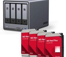 Ugreen NASync DXP4800 + Western Digital Festplatte 16 TB (4 x 4 TB)