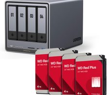 Ugreen NASync DXP4800 Plus + Western Digital Festplatte 16 TB (4 x 4 TB)