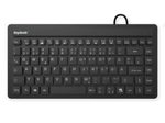 KeySonic KSK-3230IN kabelgebundene Mini Tastatur - QWERTZ DE - schwarz
